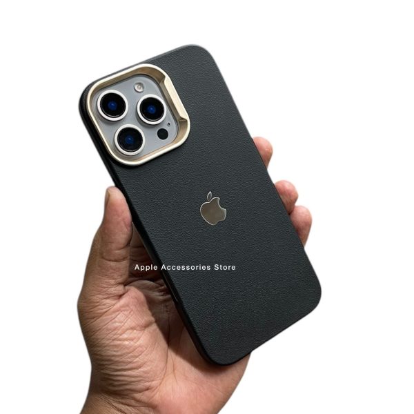 PU Leather Camera Bump Case For iphone