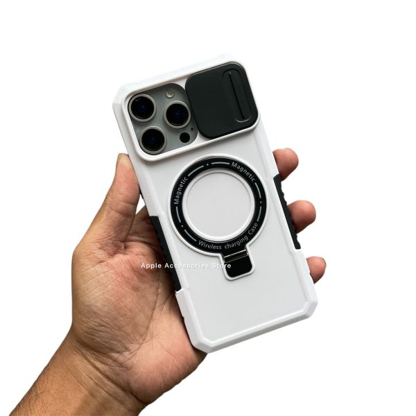 Armor Magsafe Stand Camshield Case For iphone