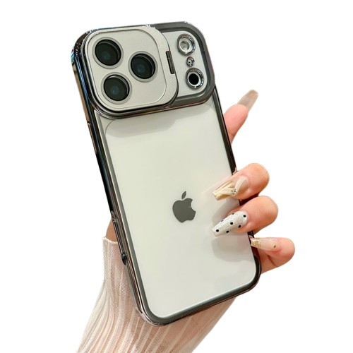 High-Transparency Metal Stand and Camera Cover, Anti-Yellowing for iphone