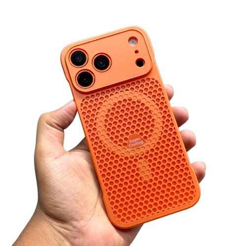 Frameless Heat Dissipation Mesh Magsafe Magnetic Phone Case For iPhone