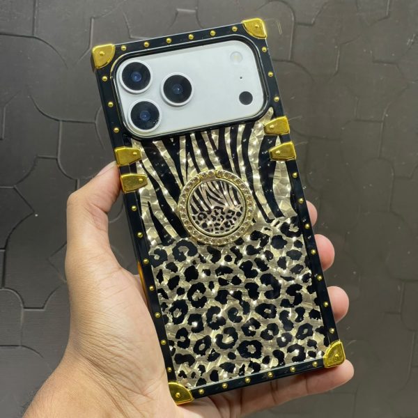 Luxury Square Leopard Case For iphone